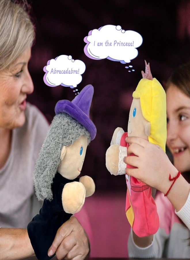 JUSTQUNSEEN 6 PCS Puppet Set 12 Inch, Fairy Tale Members Elf Plush Puppets Toddlers Princess Hand Puppet for Kids Ages,Soft Puppets for Storytelling Teaching Preschool Role Play Puppet Toy for Boy Girls - Image 4